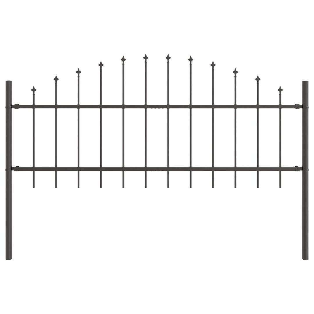 115cm H x 170cm W Powder-Coated Steel Border Fencing