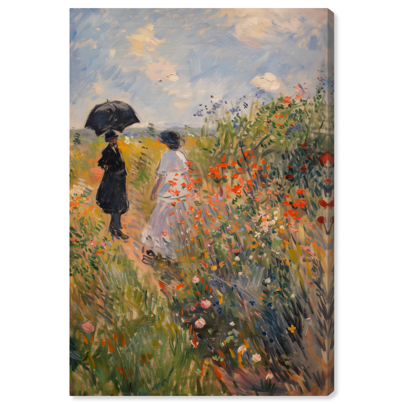 Une promenade à travers les fleurs, Toile tendue, H 45 po x l 30 po