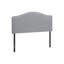 Lit, tête de lit seulement, taille double, chambre à coucher, revêtement en similicuir gris, transitionnel-261822355-261822354