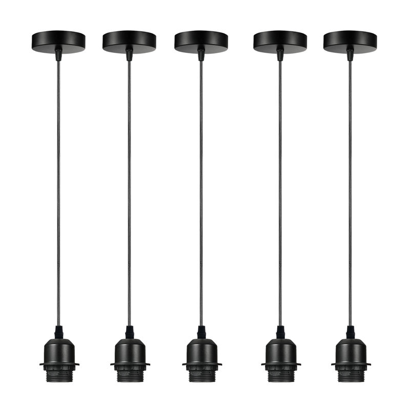 Bismarck 5 - Light Single Pendant, No, Black