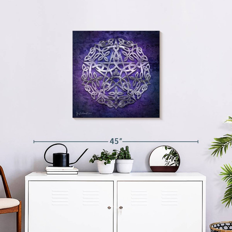 Silver Pentacle, 24" H x 24" W