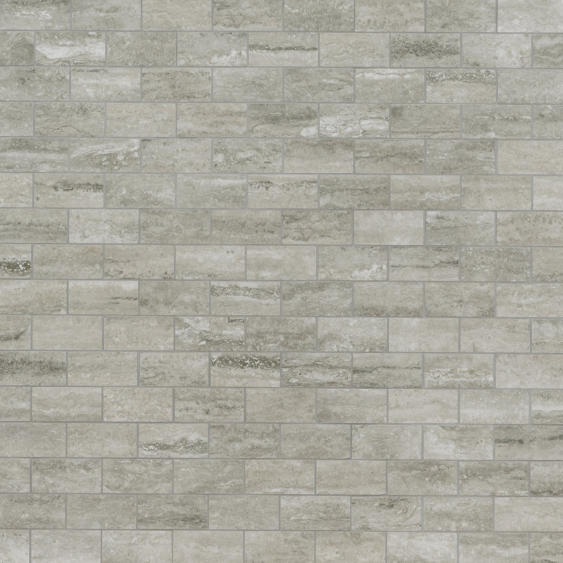 Linden 12 in. x 12 in. Polished Porcelain Mosaic Floor and Wall Tile, Stone