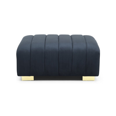 Makenna Velvet Ottoman by Everly Quinn
