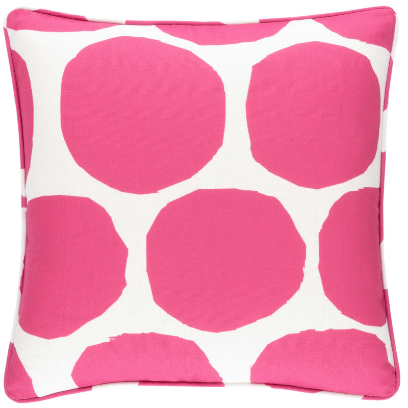 Housse de coussin décoratif intérieur / extérieur On The Spot Cobalt, Rose foncé