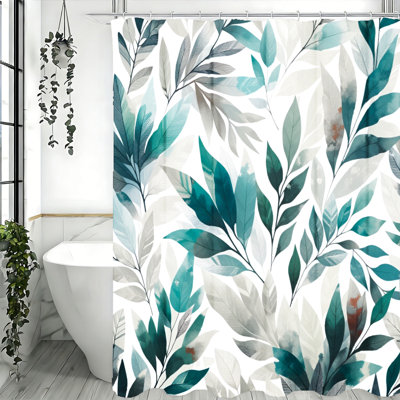 Shower Curtains with Hooks Included