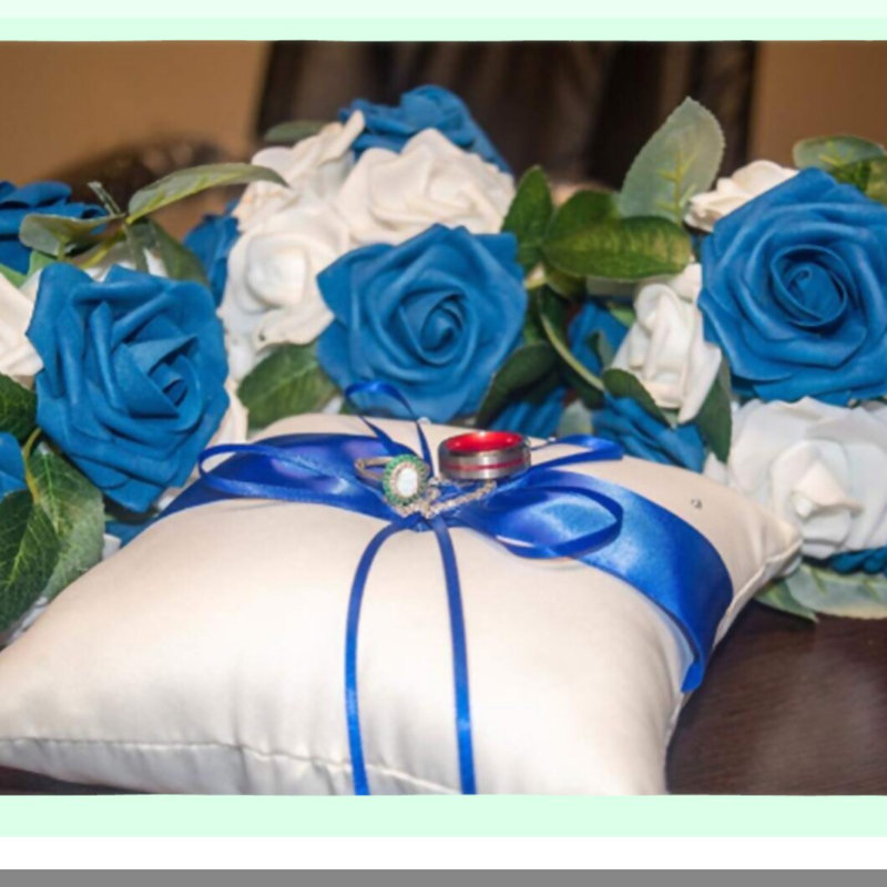Elegant Wedding Ring Pillow in Multiple Colors