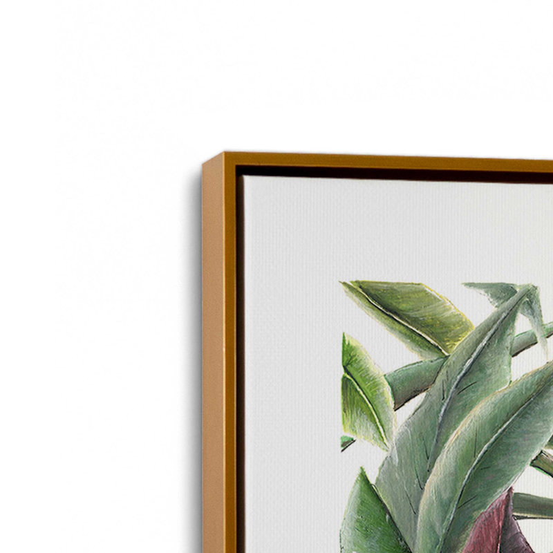 Reproduction d'art «Verdant Canopy Study» par Dollybirds, H 25,25 po x l 19,25 po, Polished Gold Framed Canvas