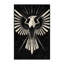 Soft Plush Abson Thunderbird Art Deco Starburst Area Rug in Black – Black Binding-435868454
