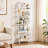5-Tier Metal Ladder Bookcase with Lighting-2138595422
