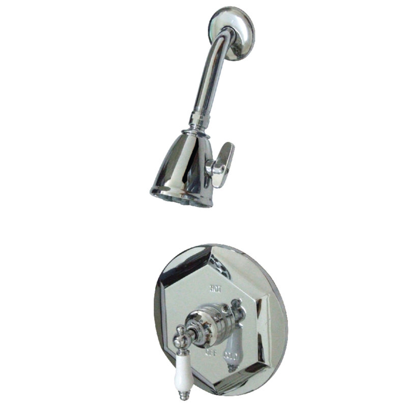 Kingston Brass Single-Handle Pressure Balanced Shower Faucet, Polished Chrome