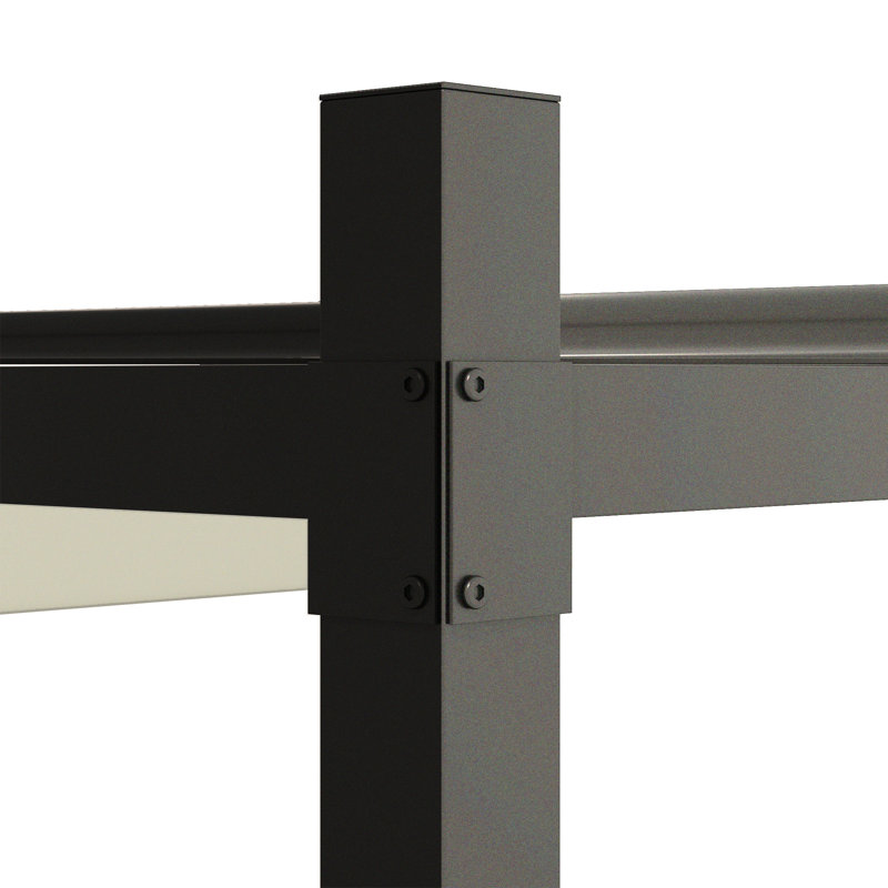 Pergola rétractable 3 m x 3 m avec fixation magnétique, pergola extérieure