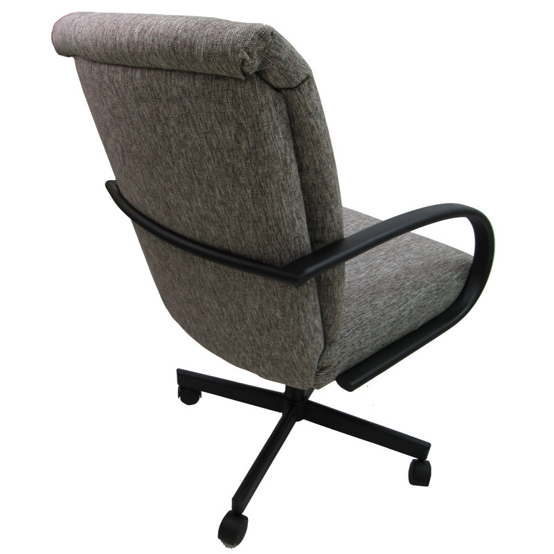 Holyfield Polyester Blend Task Chair, Gray, Black