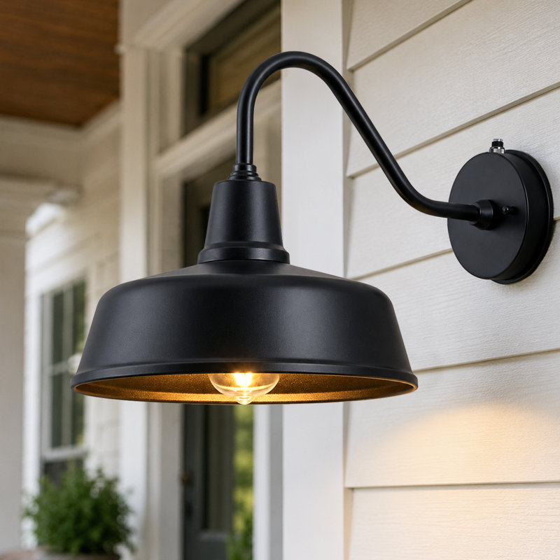 Luminaire de grange d'extérieur 21 pouces, 12.5" H x 11" W x 18" D