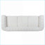 Canapés | Canapé Chesterfield 84,65 po à accoudoirs roulés 3 pièces | Ivoire | Polyester