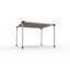 Ensemble de pergola 10 pi x 10 pi Toja avec voile d'ombrage Toja-38269297