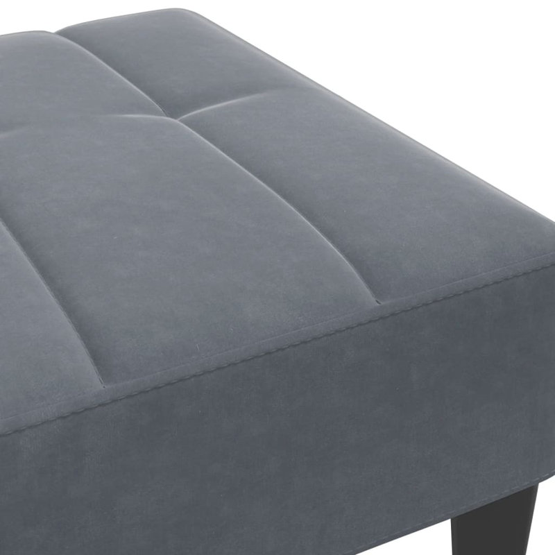 Ebern Designs Footstool 30.3"X21.7"X12.2", Dark Gray, Velvet