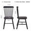 Lot de 2 chaises de salle à manger, en bois d'hévéa, chaise de salle à manger, chaise en bois massif, chaise de table en bois massif, chaise de salon, style simple