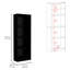 Black 3 Living Room Bookcase Grouping - Versatile Organization 3 In Elegant Shelf Space