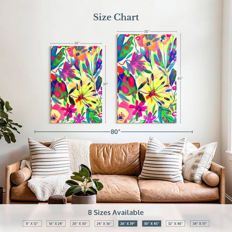 Harnek Vibrant Sun, 39" H x 26" W