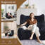 Fauteuil d'appoint surdimensionné avec repose-pieds-1592205213