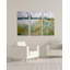 « florals on the banks » par claude monet, reproduction d’image multi-pièces sur toile-987267956