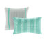 Ensemble de literie Modern Aqua, édredon en polyester hypoallergénique avec coussins décoratifs