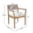 Christopher Knight Home 21.5 W x 23.25 D x 32.25 H Braided Acacia Wood Outdoor Dining Chairs Set of 2