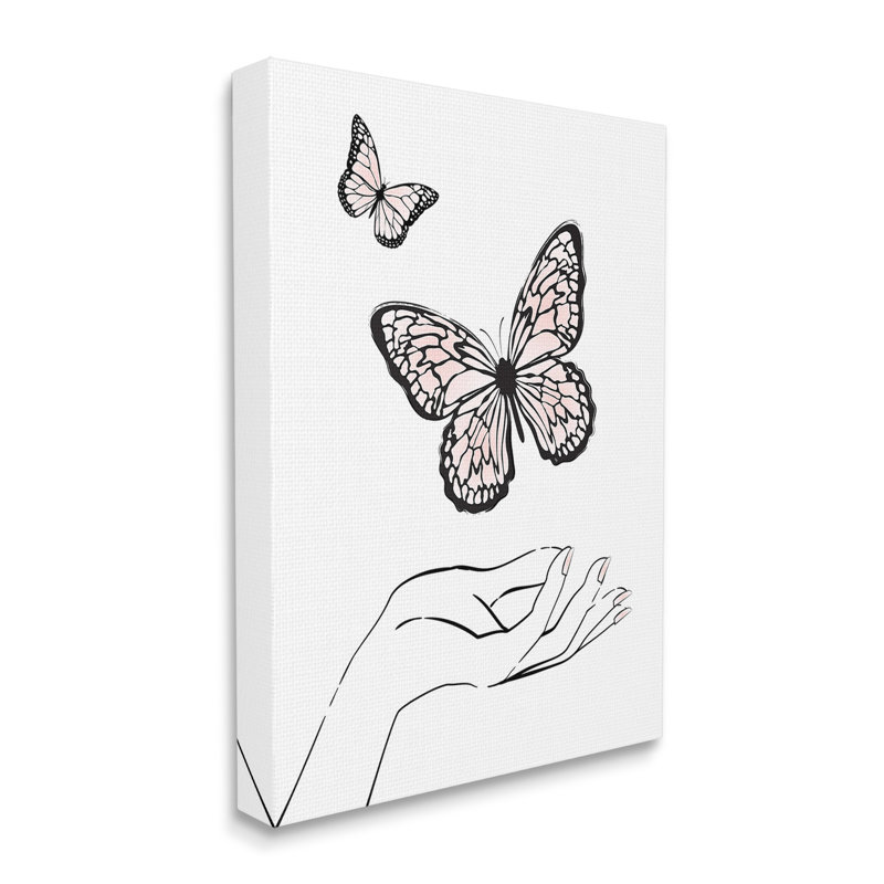 «Minimal Catching Butterflies» par Martina Pavlova, H 48 po x l 36 po