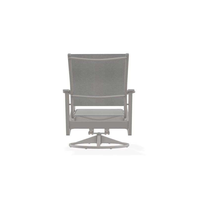 Wexler Outdoor Swivel Lounge Chair, Warm Gray, Deacon