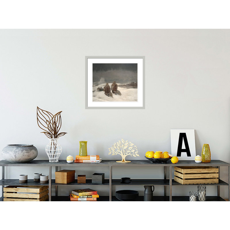 «Under Zero» par Winslow Homer - Impression giclée sur cadre, 23,5 po H x 26,48 po L