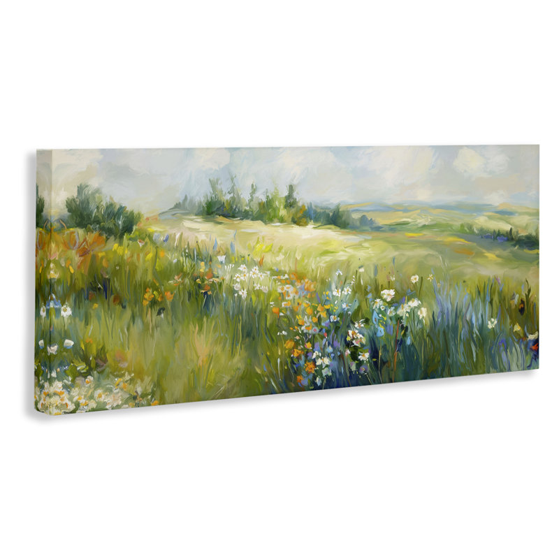 Art mural sur toile Prairie Panorama par Ramona Murdock, H 10 po x l 24 po