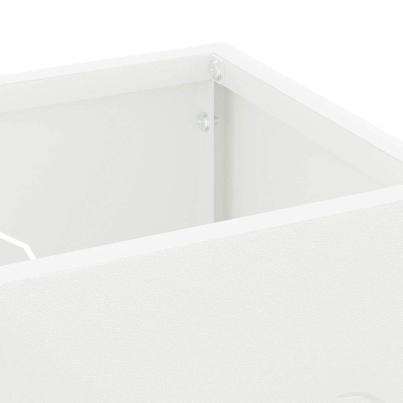 Metro Lane Steel Storage Tub & Tote, White