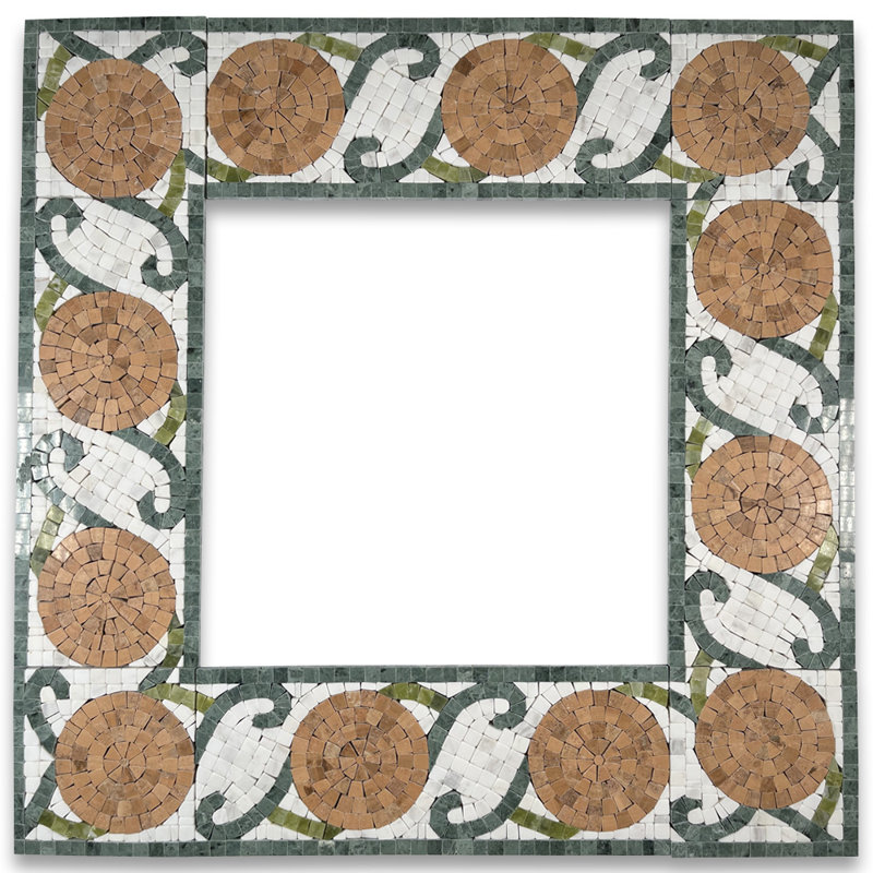 Carreau de mosaïque en marbre 5 po x 12 po