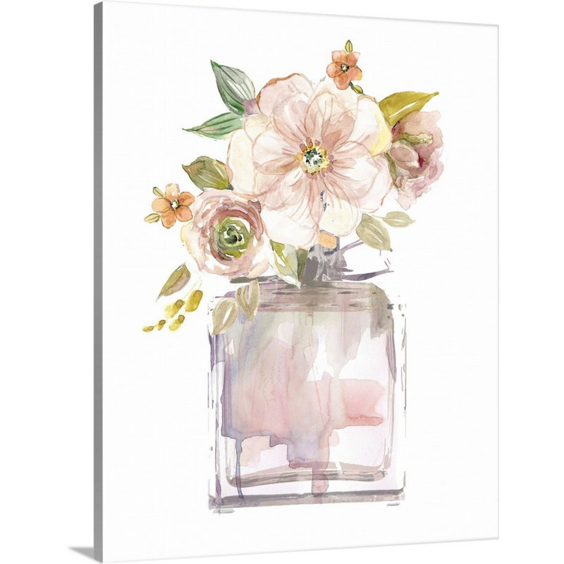 Mini Bouquet I - Painting on Canvas, Wrapped Canvas, 20" H x 16" W x 1.25" D
