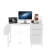 47"Office Desk With Power Outlet,3Drawers And Side Pocket, Easy To Assemble,Frame Stability Reversible For Home Office Study-111949495