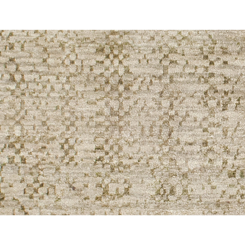 Hand Knotted Area Rug in Celadon, Rectangle 6' x 9'