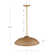 Boho Rattan Pendant Light With Glass Diffuser