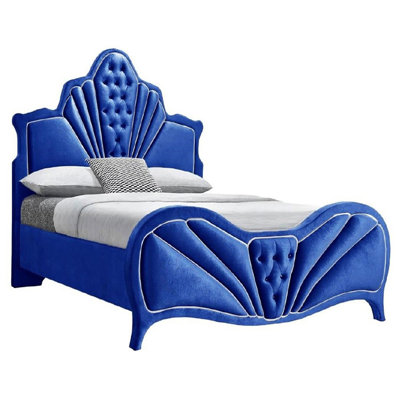 Grand lit plateforme tapissier Ralston
