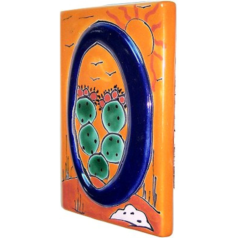Numéro de maison en céramique TalaMex Desert Talavera