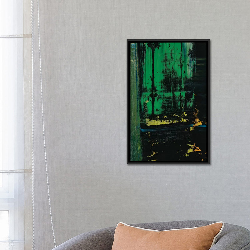 « redondo », reproduction sur toile, Toile avec cadre noir, Pas de tapis, H 48 po x l 32 po x P 1,5 po