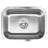 SleekSteel 23 in. x 18 in. 18 Gauge Stainless Steel Undermount Single Bowl Kitchen Sink