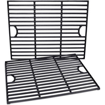Avenger 61192 17” Polished Porcelain Coated Cast Iron Grill Grates Replacement for Nexgrill