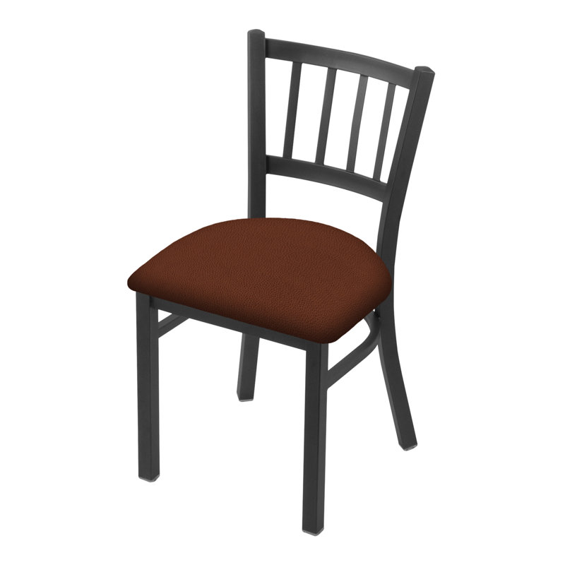 Chaise Contessa 610, Vinyle - Espresso Canter, Étain