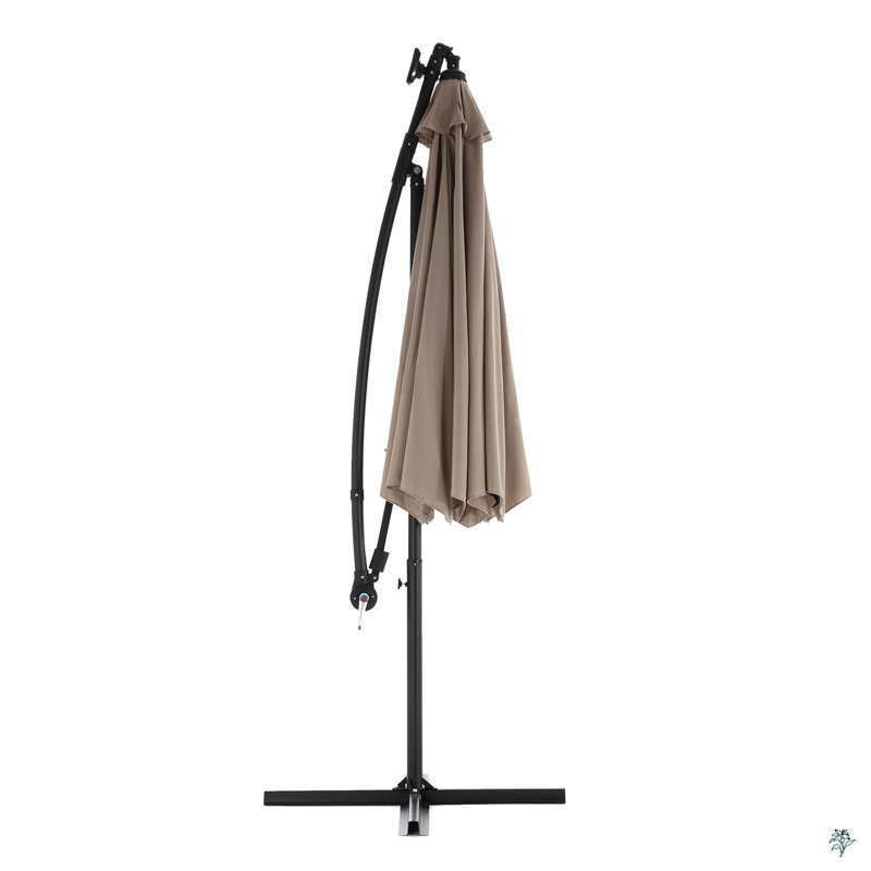 Parasol de marché à DEL 10 pi, Kaki