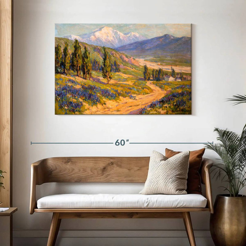Harnek, printemps, vallée de San Gabriel, H 30 po x l 45 po