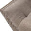 Tissu gris moderne avec silhouette évasée et garniture cloutée contemporaine avec rembourrage de soutien en bois de bouleau