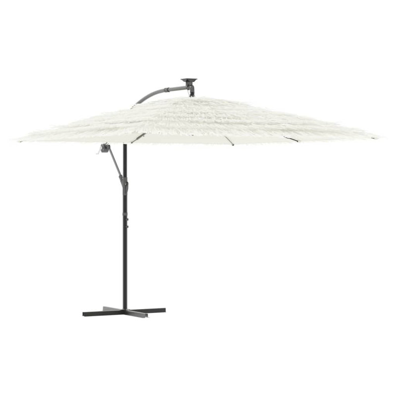 Beach Parasol, 238cm H x 290cm W x 290cm D, White