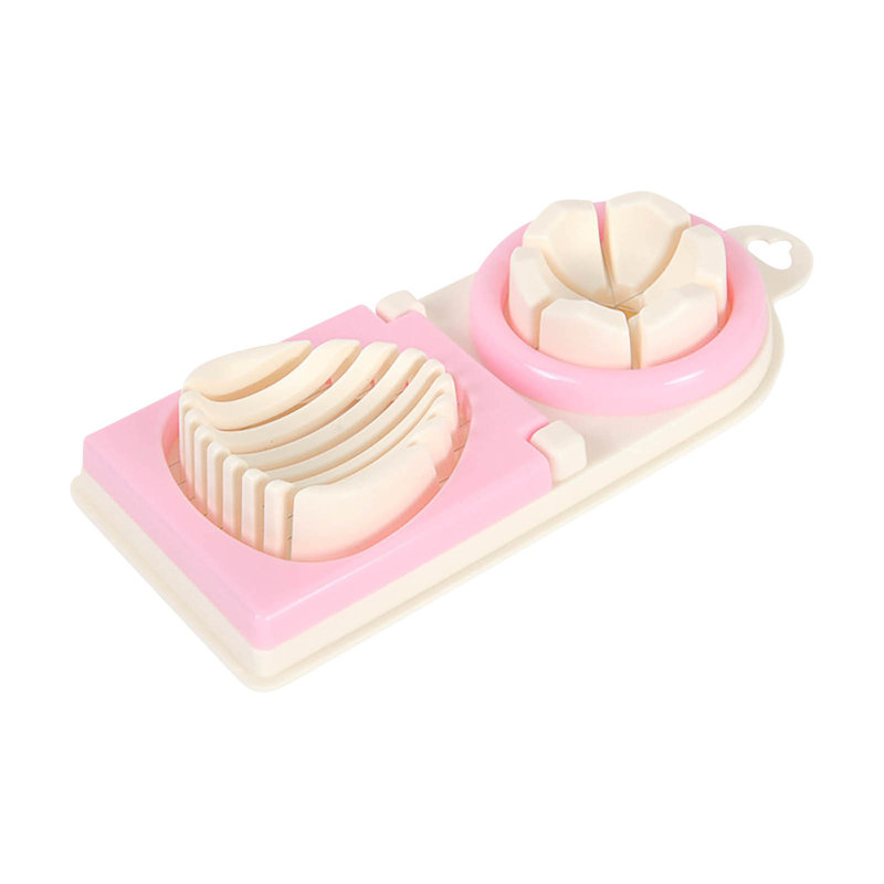 Couteau à double gadget de cuisine double en acier inoxydable Kondieu, Pink