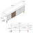 Modern Console Table, Walnut & Cream, 70.9 x 30.7 x 13.8 inches | 100% Melamine Coated Particle Board, Thickness: 0.7 inches | Wall-Mountable, Multiple Shelves, Scandinavian Geometric Design, Stylish & Functional-449624812-449624817-449624820