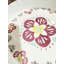 Plat à tarte en porcelaine peint à la main de 10 pouces - Plat de cuisson allant au micro-ondes et au four avec motif unique
